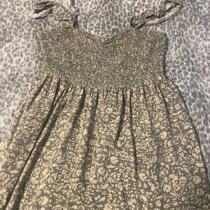 Green Floral Maxi Dress